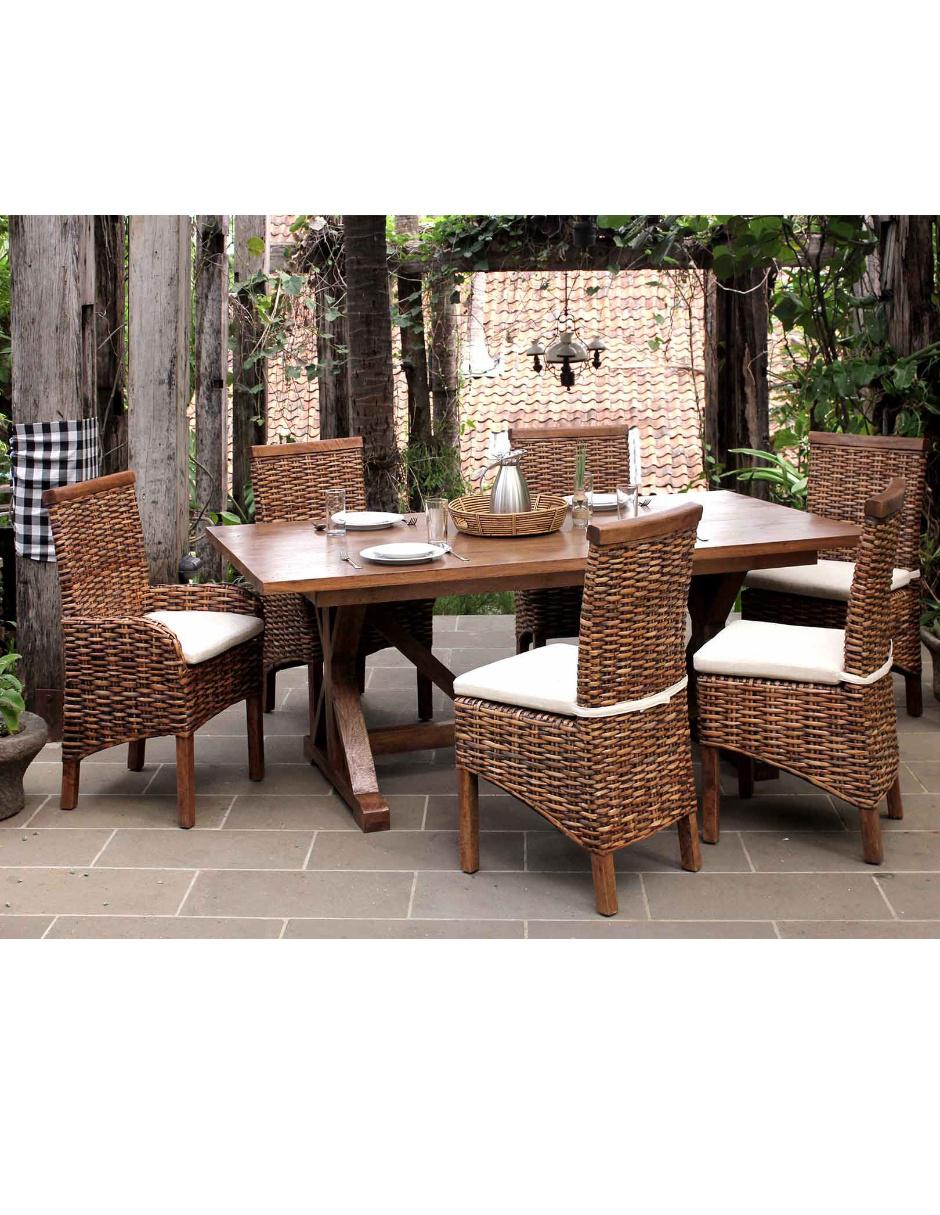 Silla Cadiz de ratán natural 6