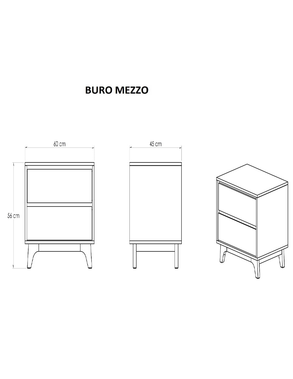 Buró mezzo de madera álamo 5