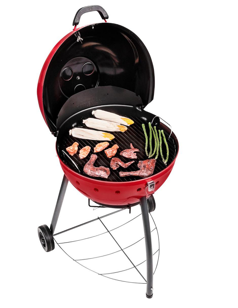 Asador de carbón Kettleman TRU-Infrared rojo 3