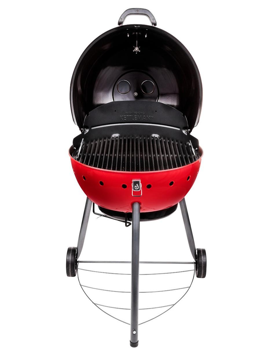 Asador de carbón Kettleman TRU-Infrared rojo