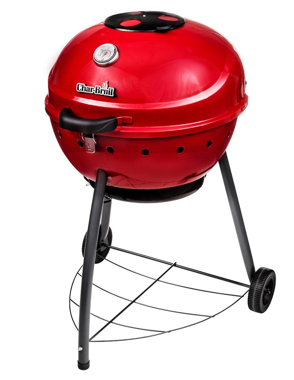 Asador de carbón Kettleman TRU-Infrared rojo