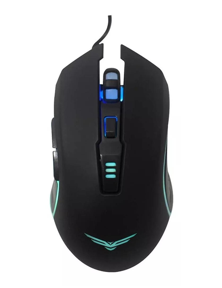 Mouse Gamer Naceb Horus USB 3200dpi RGB negro NA-0937