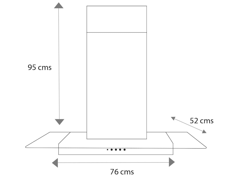 Campana de pared IO7618P2DS de acero inoxidable
