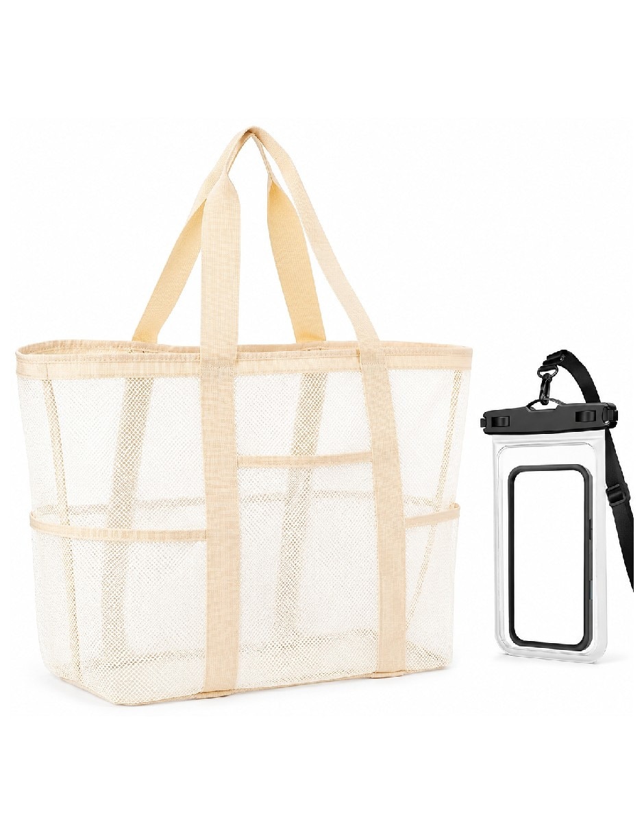 Bolsa de malla casual Bolsas de Playa de lona