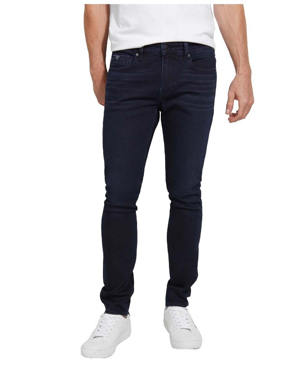 Jeans skinny lavado obscuro para hombre