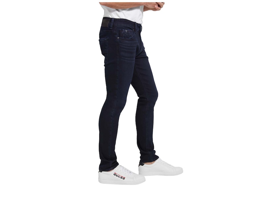 Jeans skinny GUESS lavado obscuro para hombre