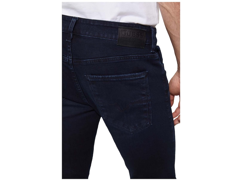 Jeans skinny GUESS lavado obscuro para hombre