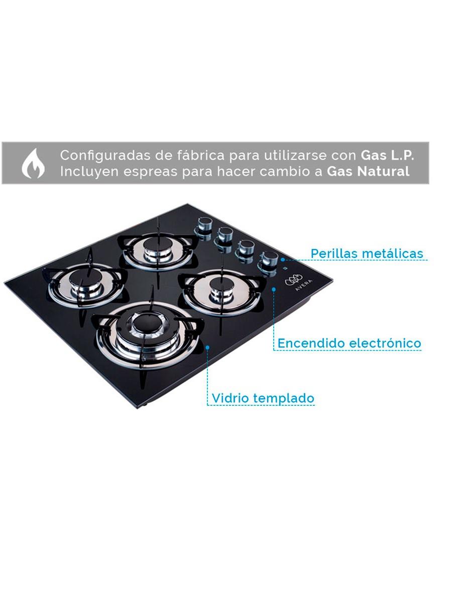 Parrilla de gas empotrable