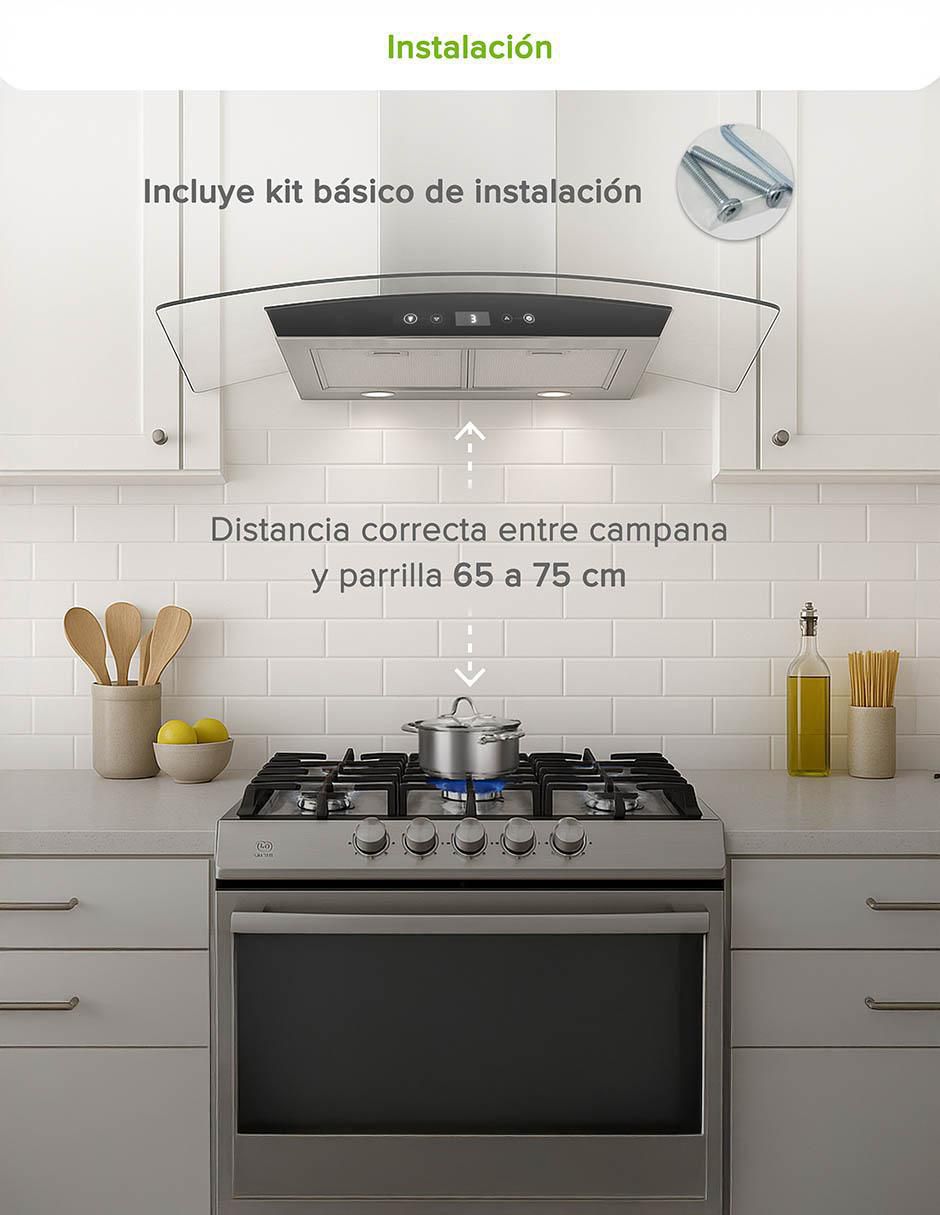 Campana de pared CEVD90 de acero inoxidable 6
