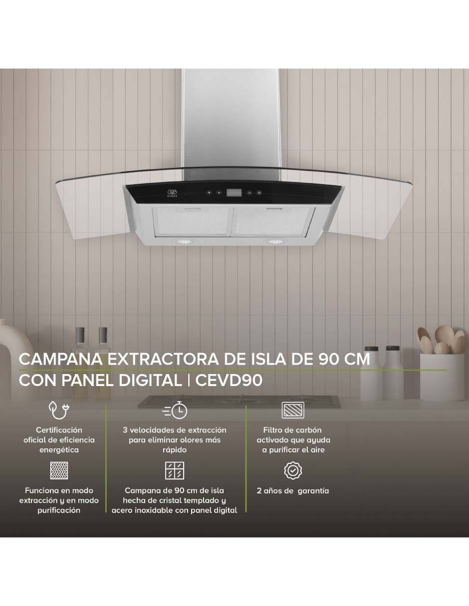 Campana de pared CEVD90 de acero inoxidable 8