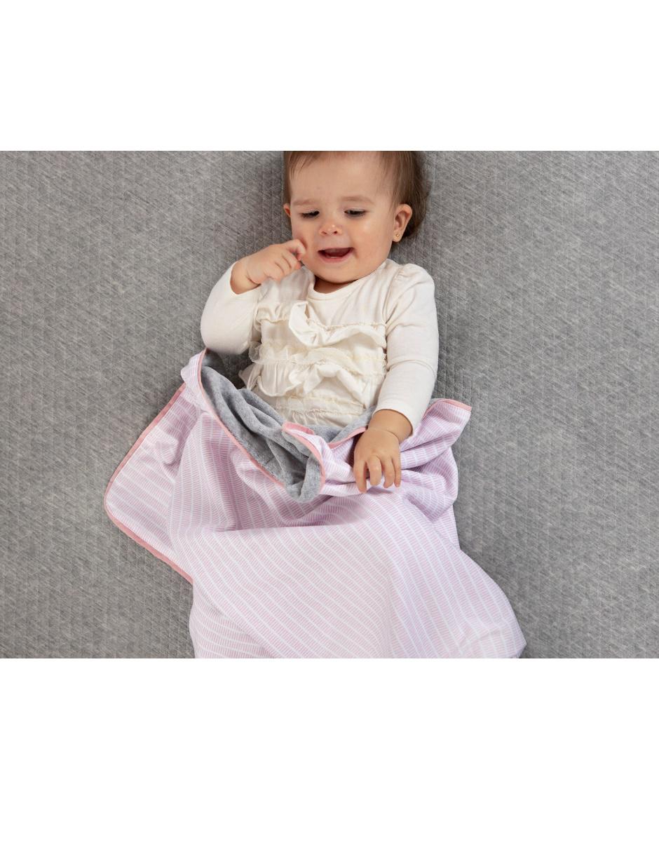 Cobija de tejido plano para bebé niña