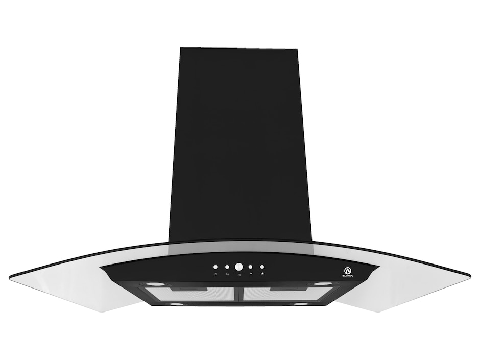 Campana de isla CI-90 BLACK de acero 1