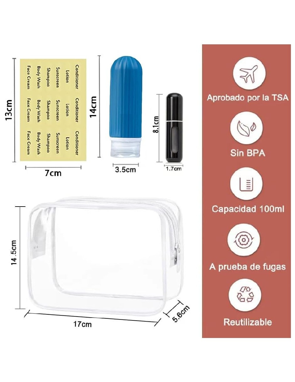Set de botella para viaje Genérica unisex