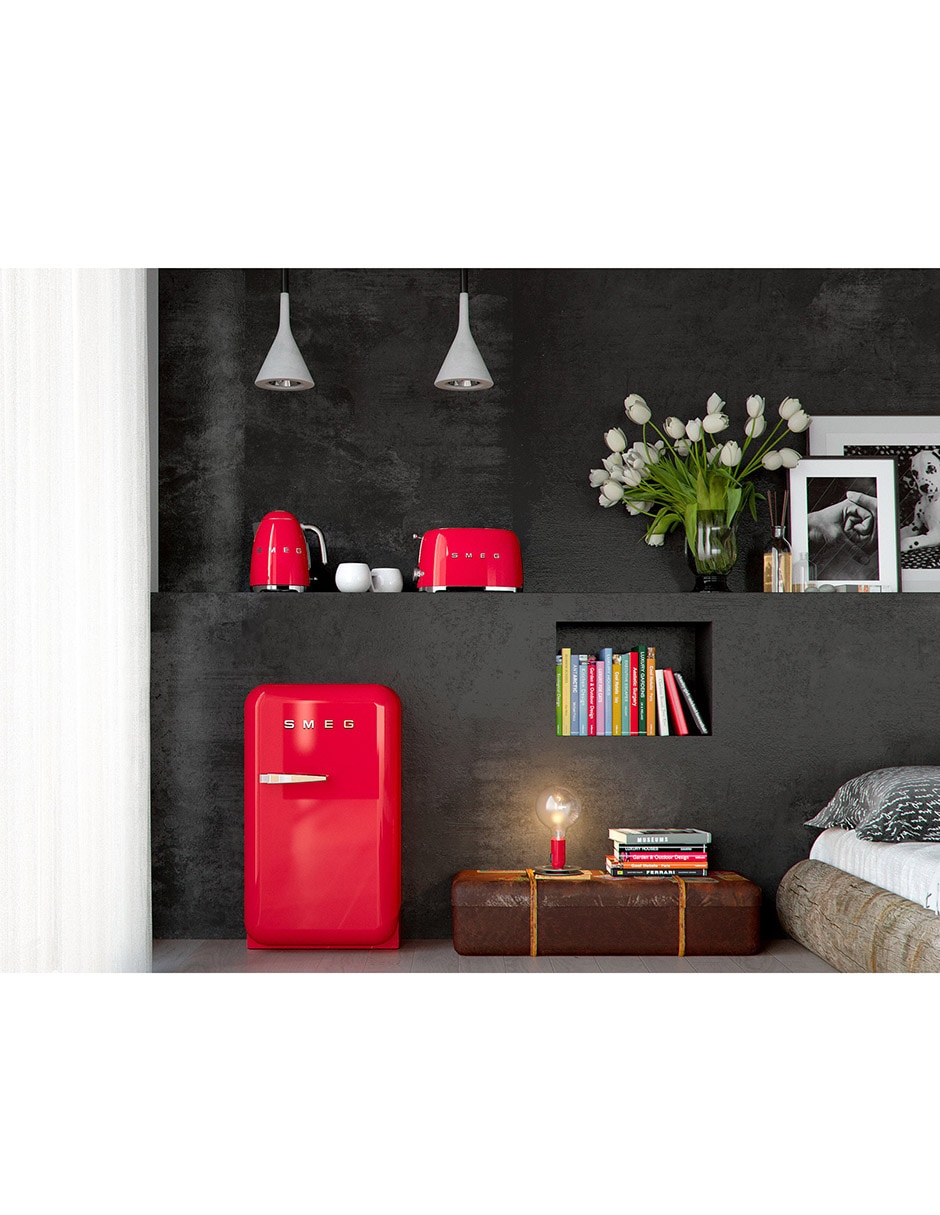 Frigobar Smeg FAB5URRD3 1.5 pies cúbicos