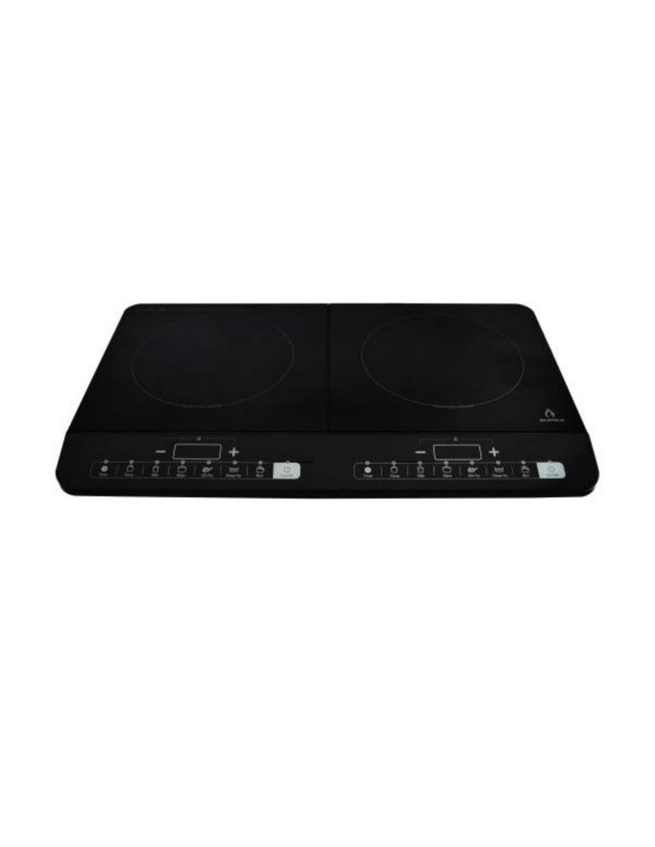 PARRILLA INDUCCIÓN 2Q-IN-ST SUP, NEGRO