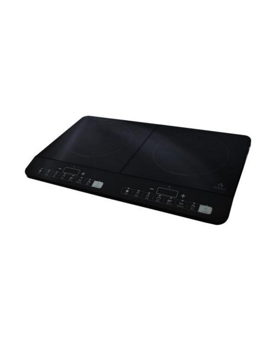 PARRILLA INDUCCIÓN 2Q-IN-ST SUP, NEGRO