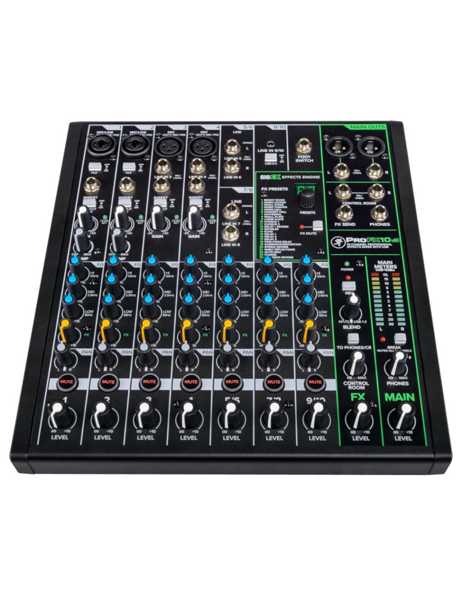 Mezcladora Mackie PROFX10V3 de 10 canales con FX