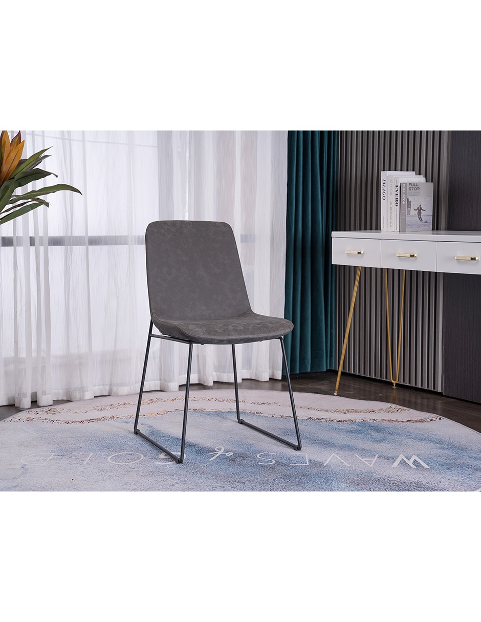 SILLA GOL*RE* VINIPIEL, GRIS