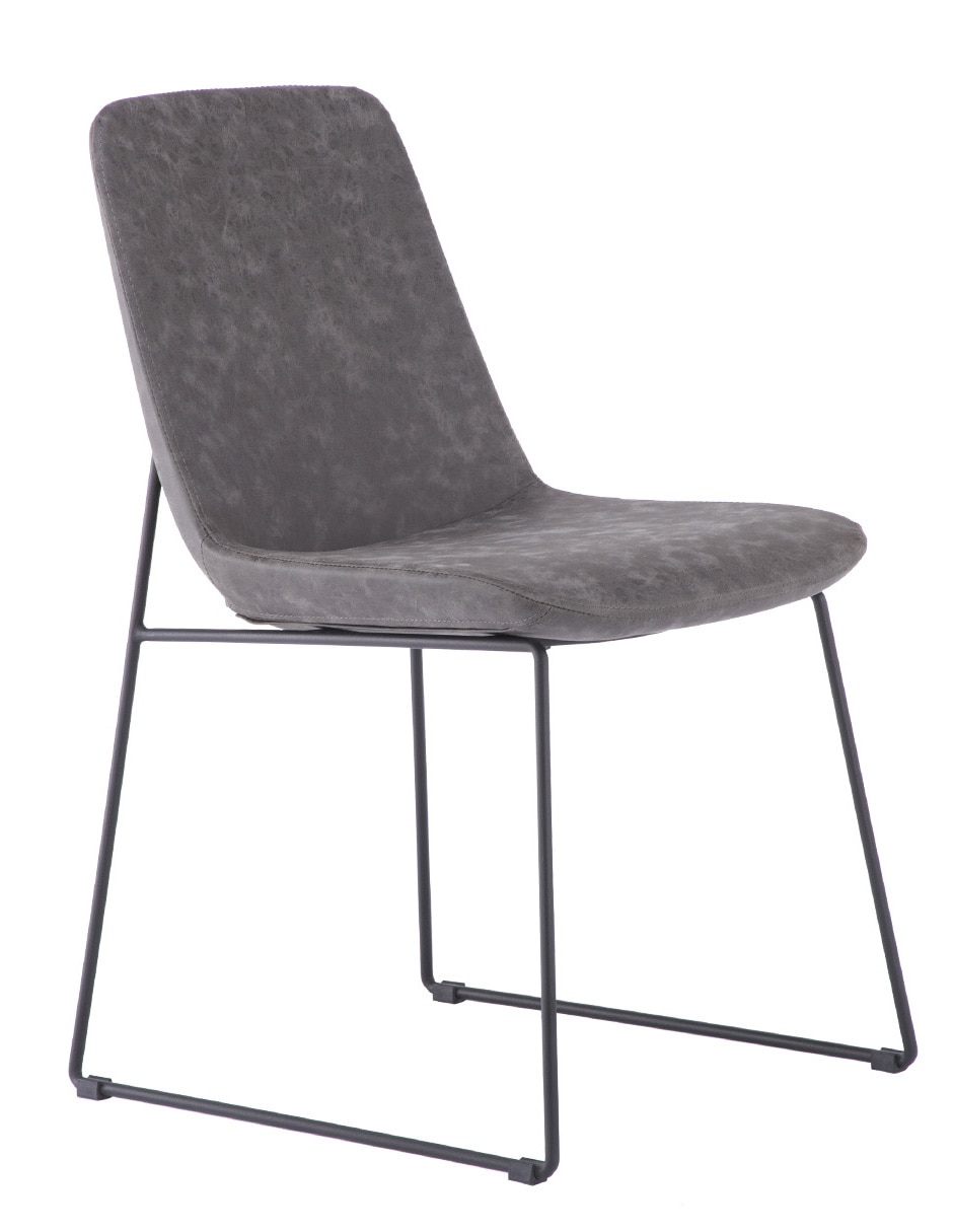 SILLA GOL*RE* VINIPIEL, GRIS