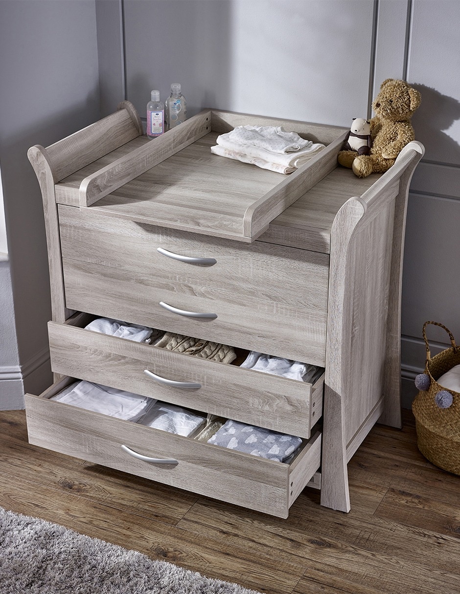 Cómoda Con Cambiador Noble De Mdf 3