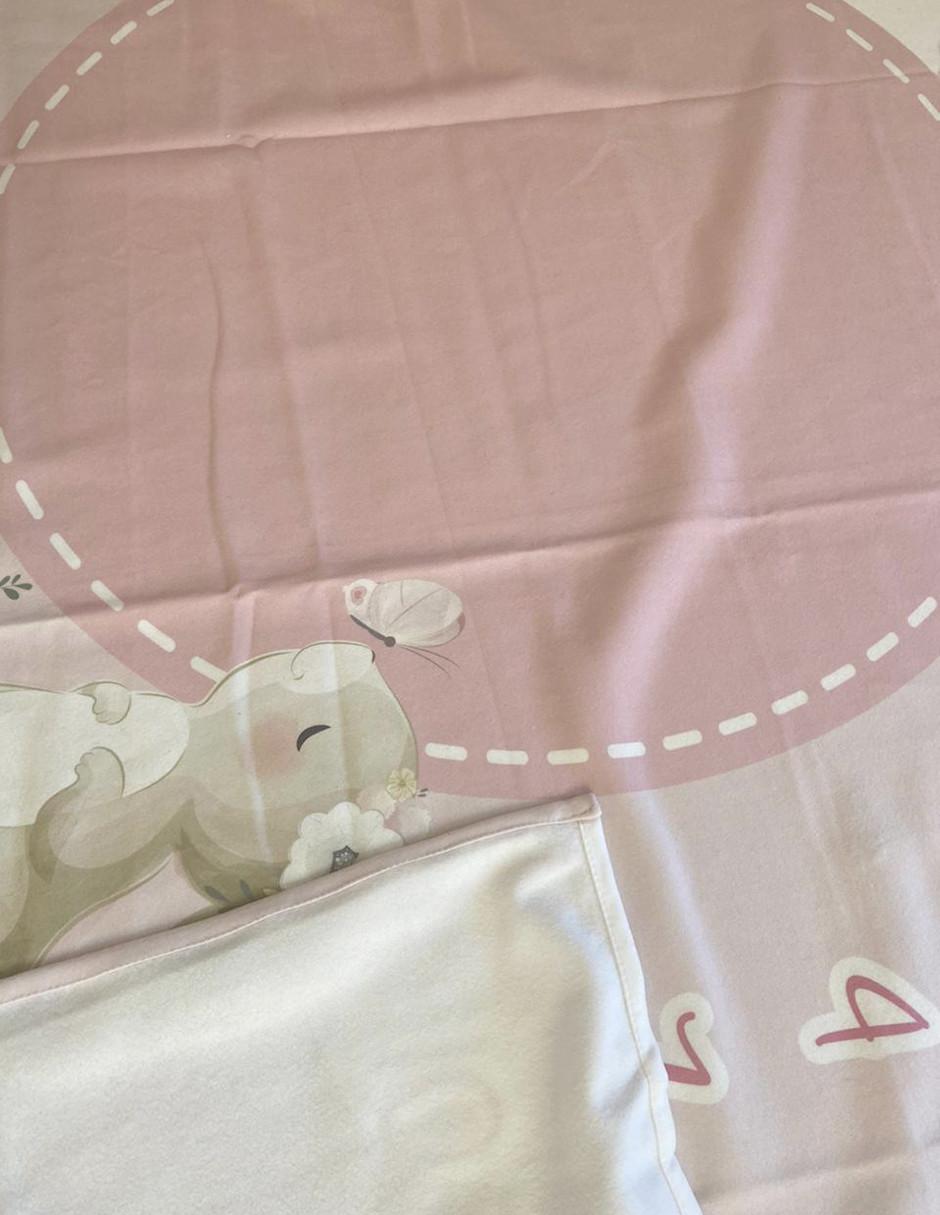 Cobija de tejido plano De Conteo Mensual para bebé niña