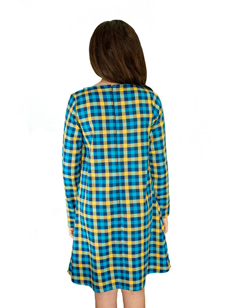 Vestido manga regular para niña