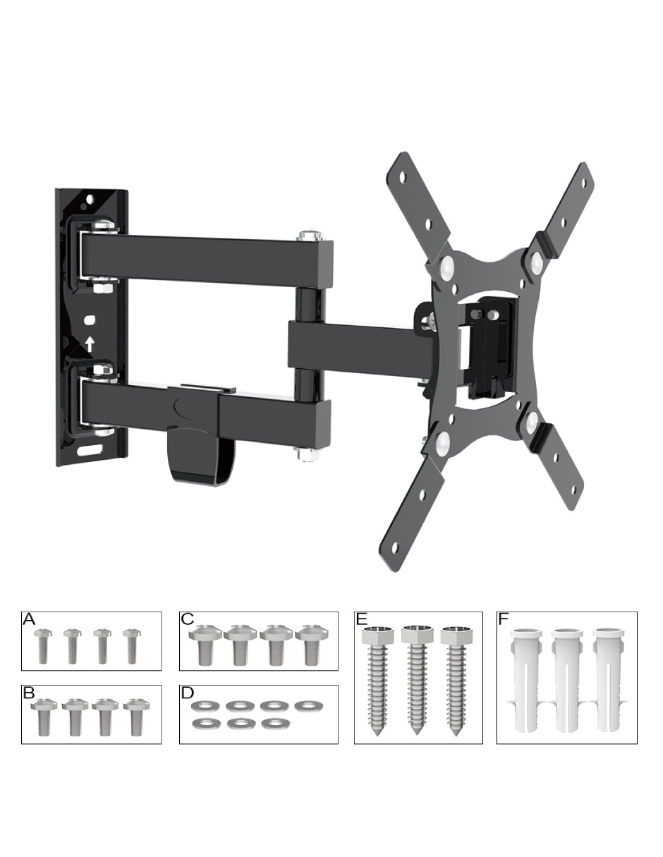 Soporte para pantalla articulado 17 - 43 pulgadas