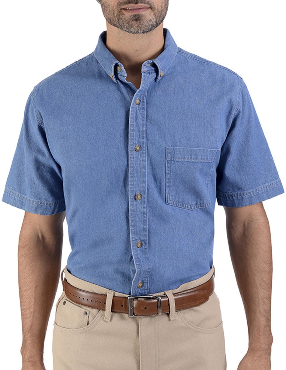 Camisa casual de algodón manga corta para hombre 1
