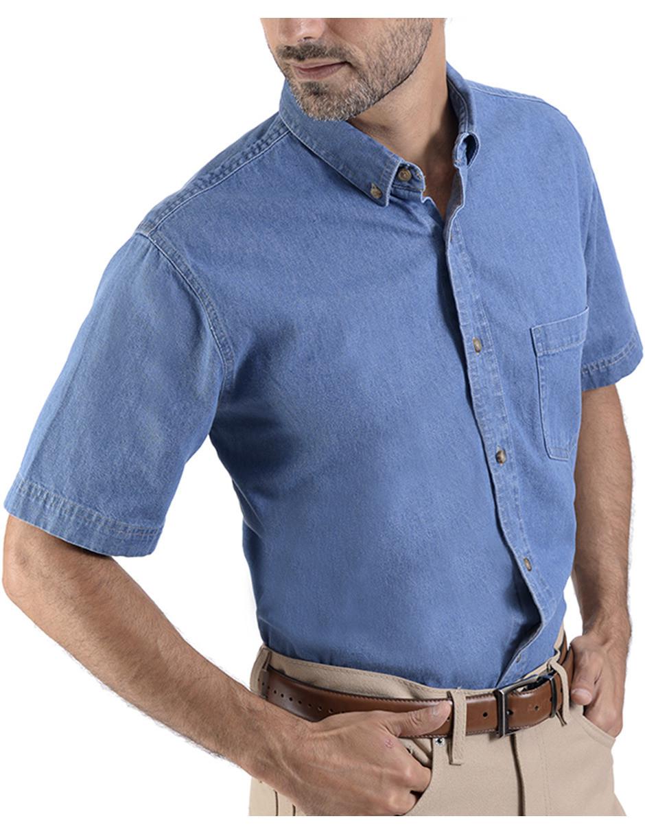 Camisa casual de algodón manga corta para hombre 2