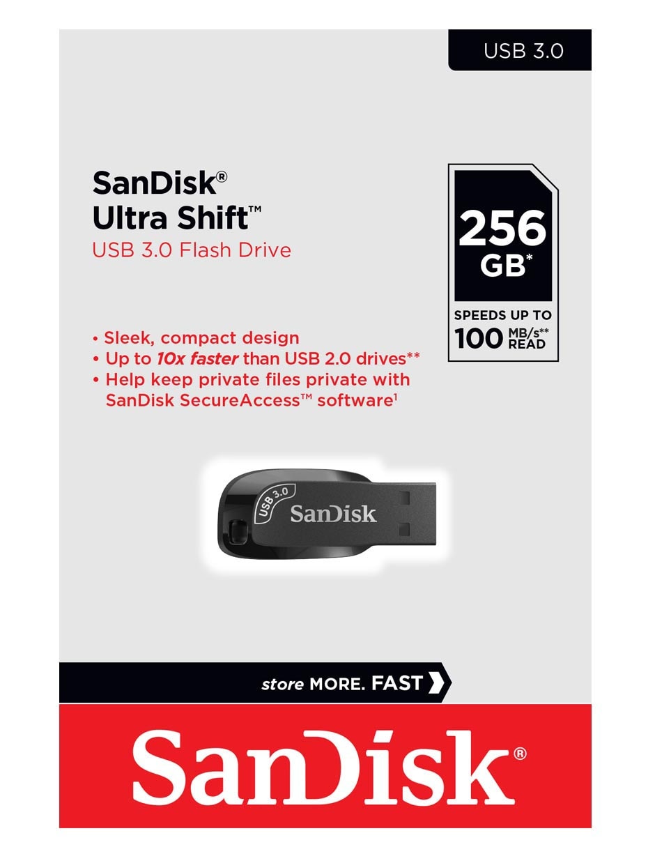 USB 256 GB sandisk sdcz410-256g-g46Û