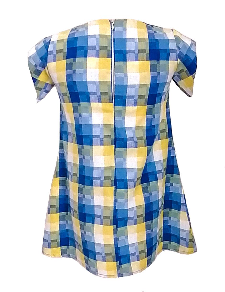 Vestido manga regular para niña