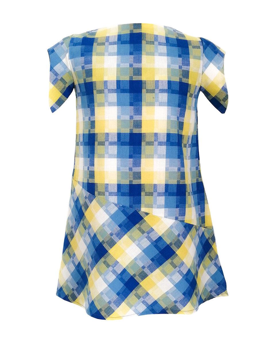 Vestido manga regular para niña