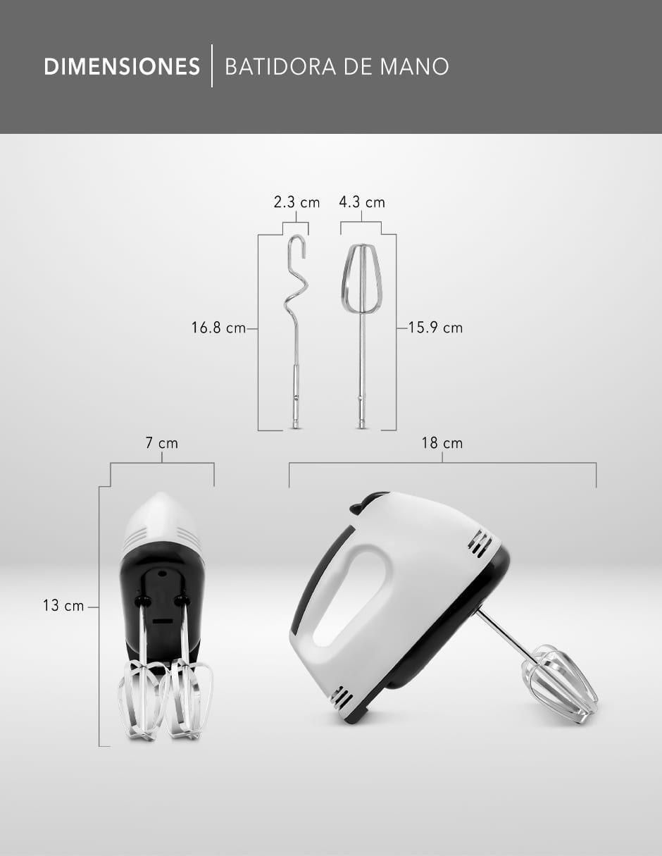 BATIDORA MANUAL RC-093 RCA, BLANCO
