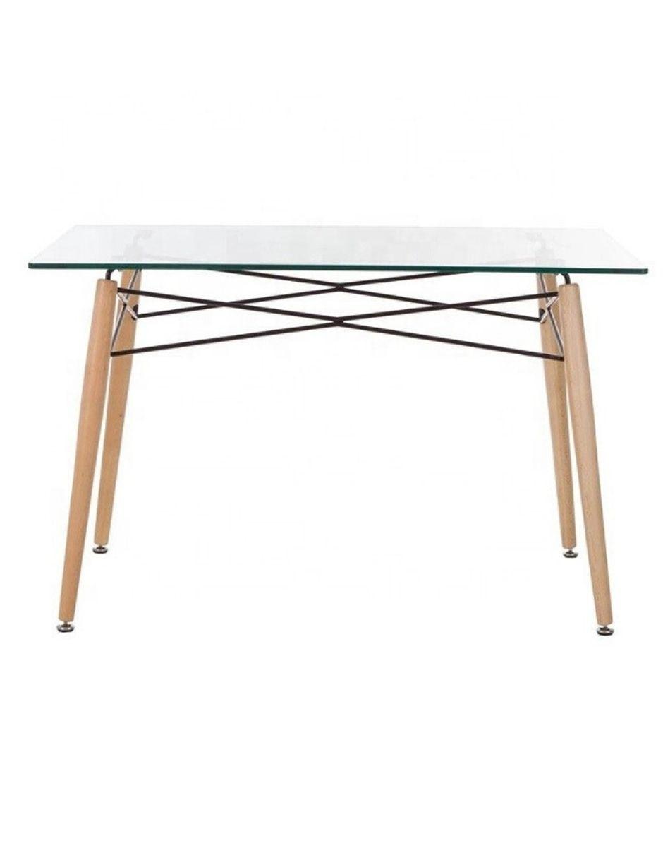 Mesa de comedor armable de cristal 3