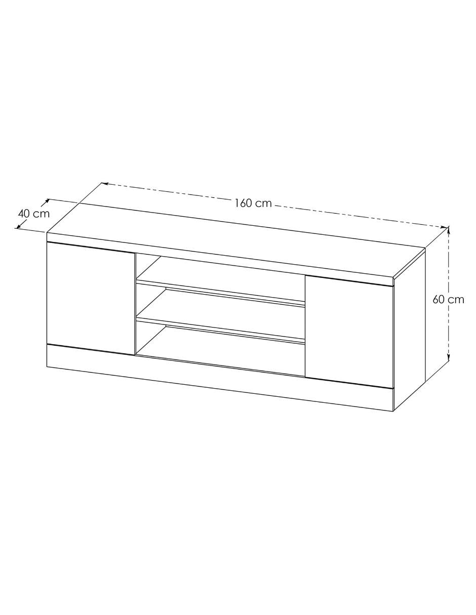 Mueble de TV armable Lagom de MDF 6