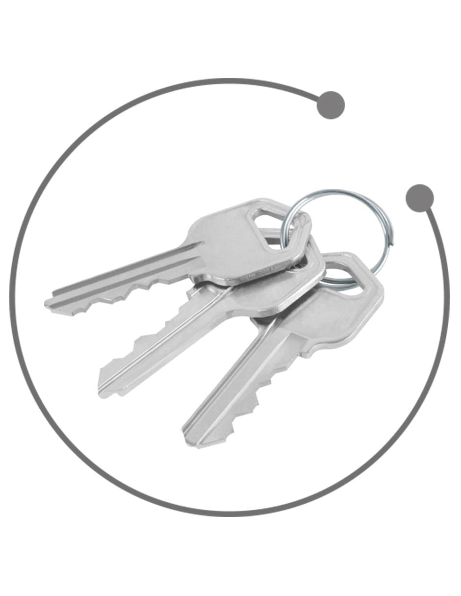 Cerradura para puerta principal tipo gatillo / perilla doble AKSI