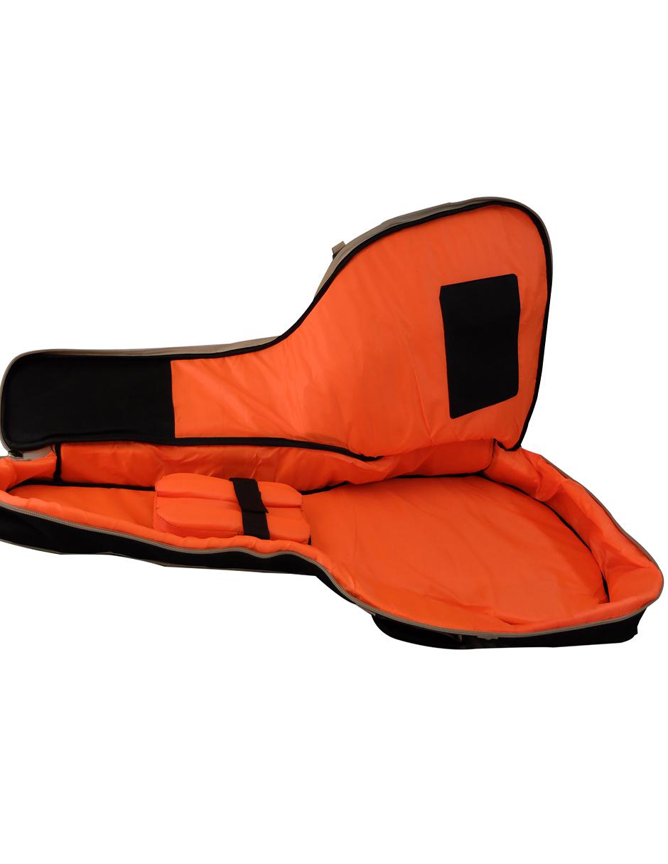 Funda para Guitarra Acústica o Clásica E18A-BK 600D con BackPack 4