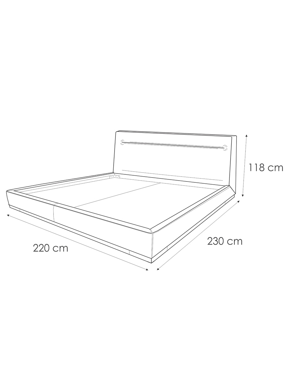 Cama de madera y tela 19