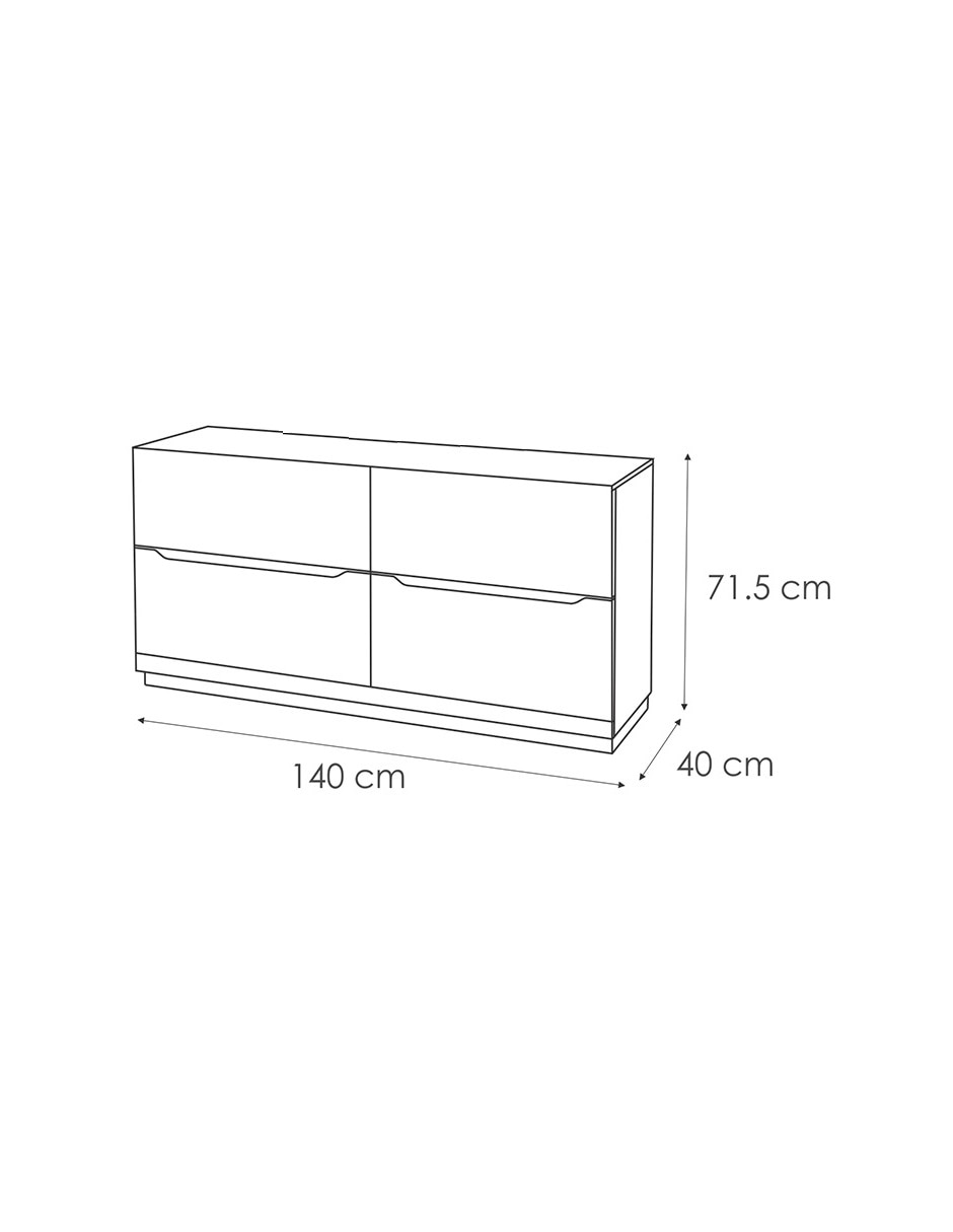 Cómoda Sven de madera álamo 8