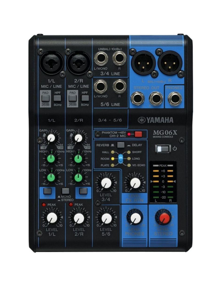 Mezcladora de 6 Canales con Efectos Yamaha MG06X