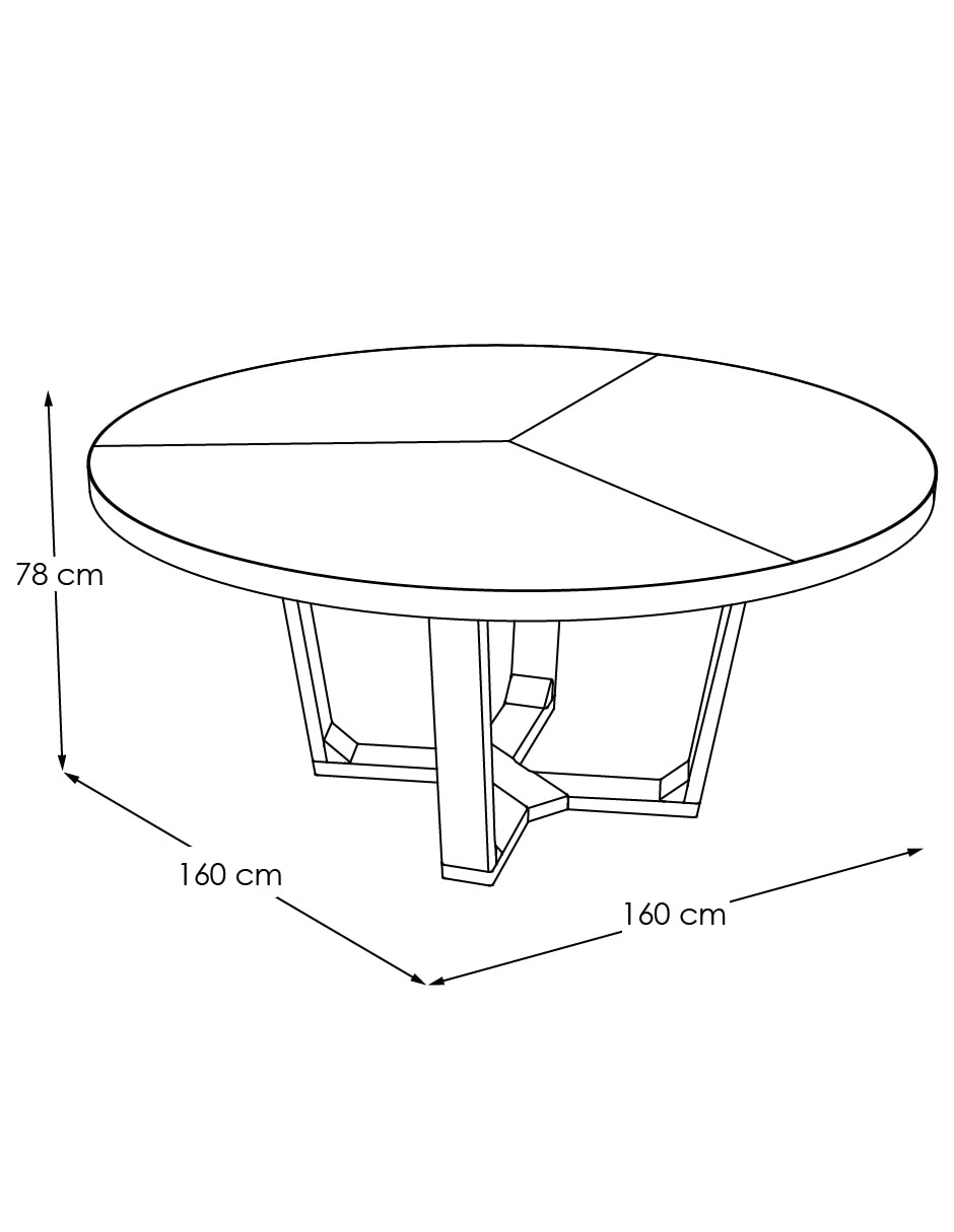 Mesa de comedor armable zagreb 5