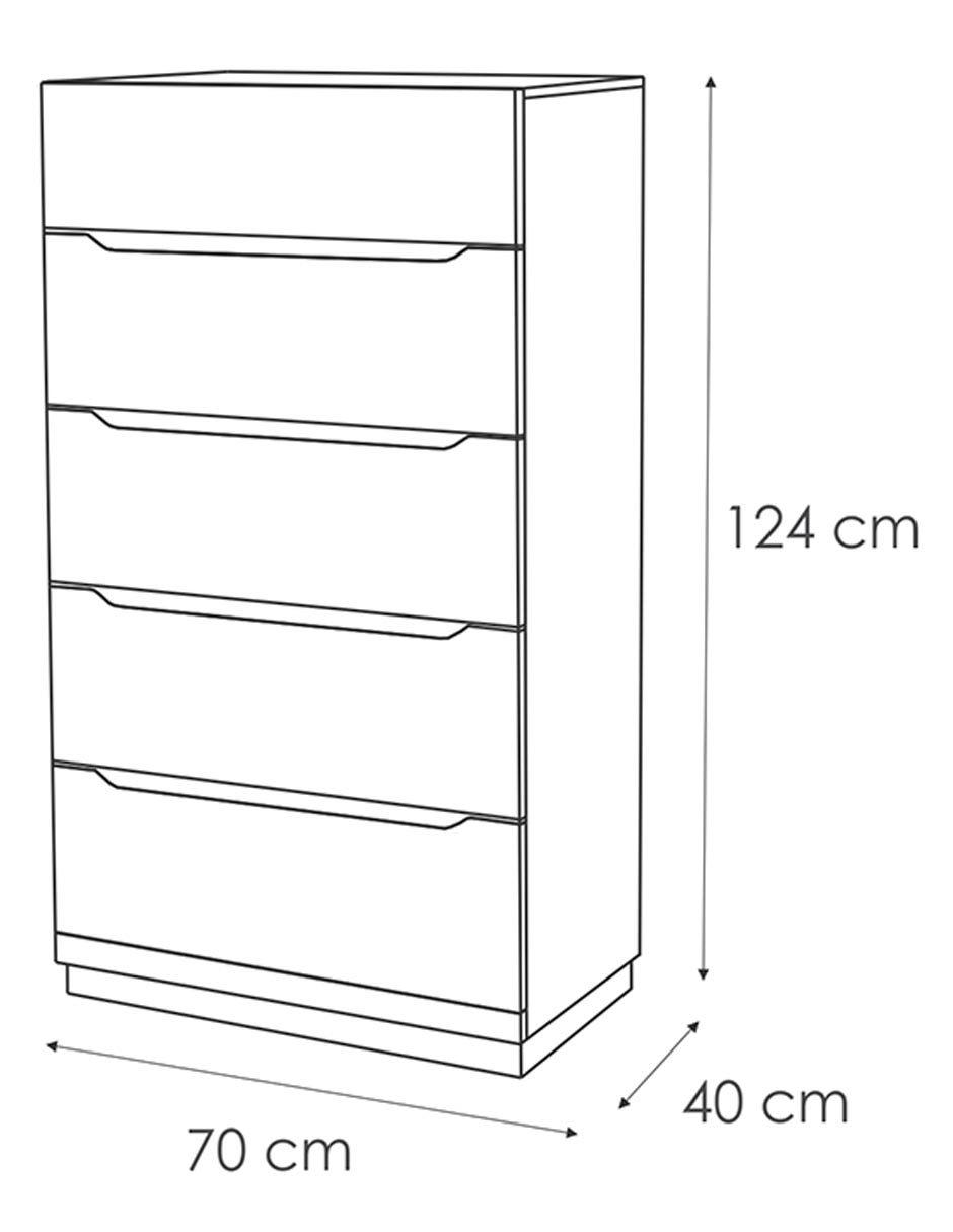 Cajonera Sven Acor de MDF