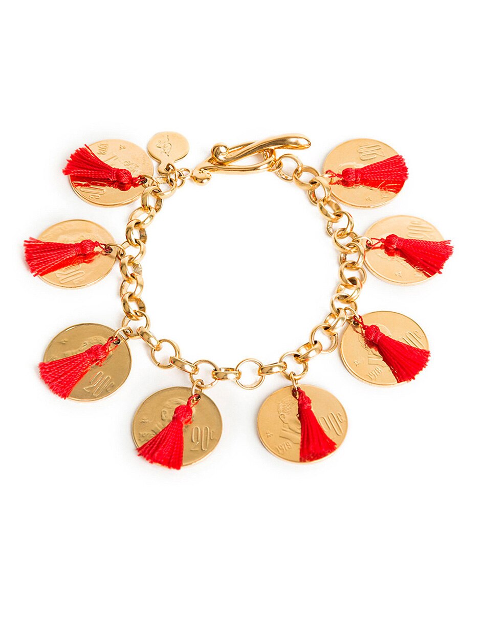 Pulsera acabado baño de oro 1
