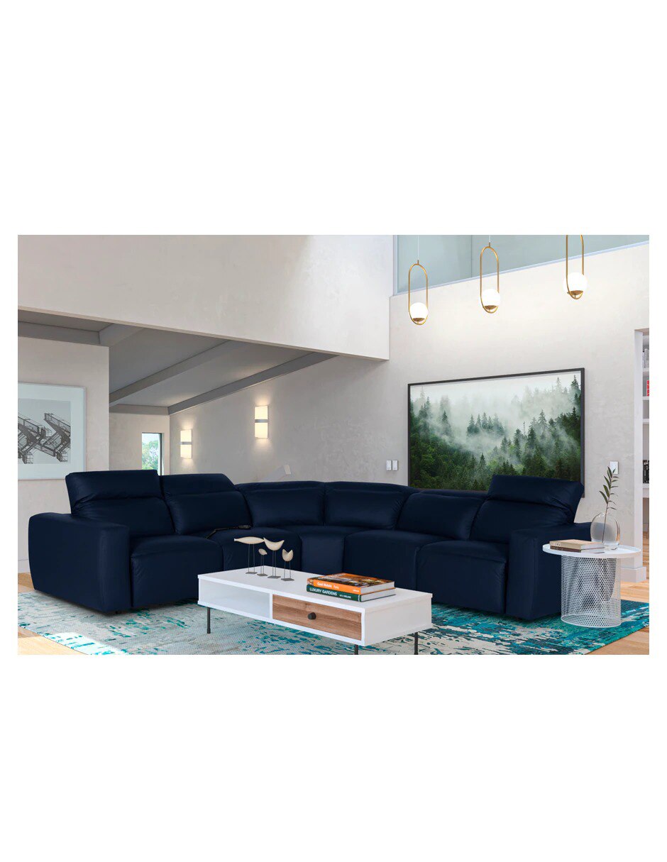 Chaise lounge Lidia de piel