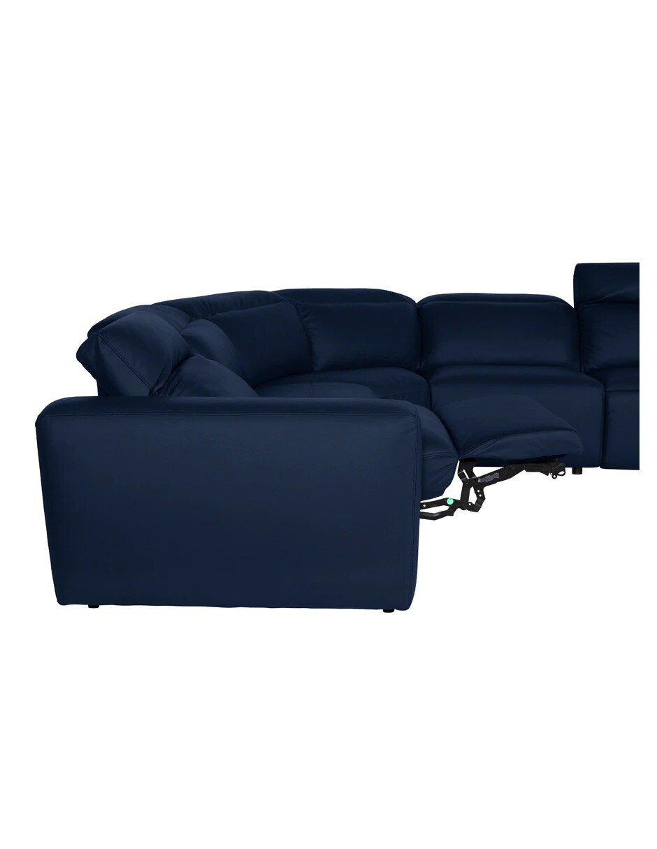 Chaise lounge Lidia de piel