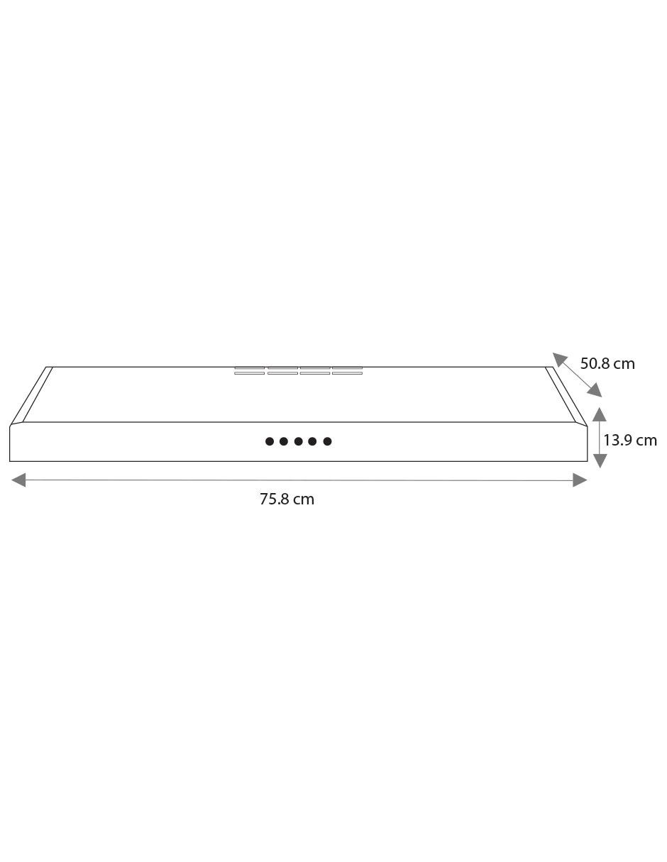 Campana de pared Mabe CMPU801BSX0