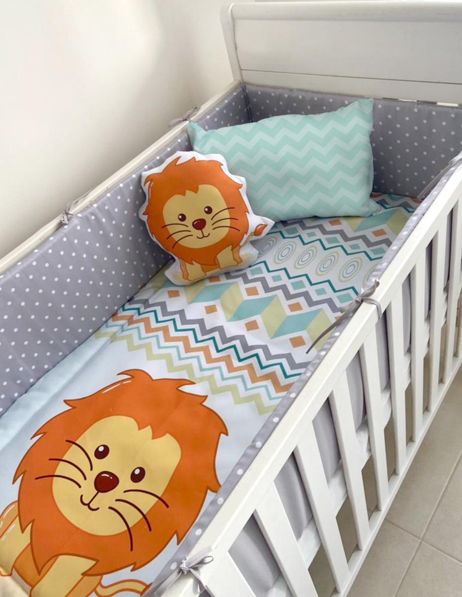 Juego de cuna León infantil unisex 5 piezas Juego de cuna León infantil unisex 5 piezas