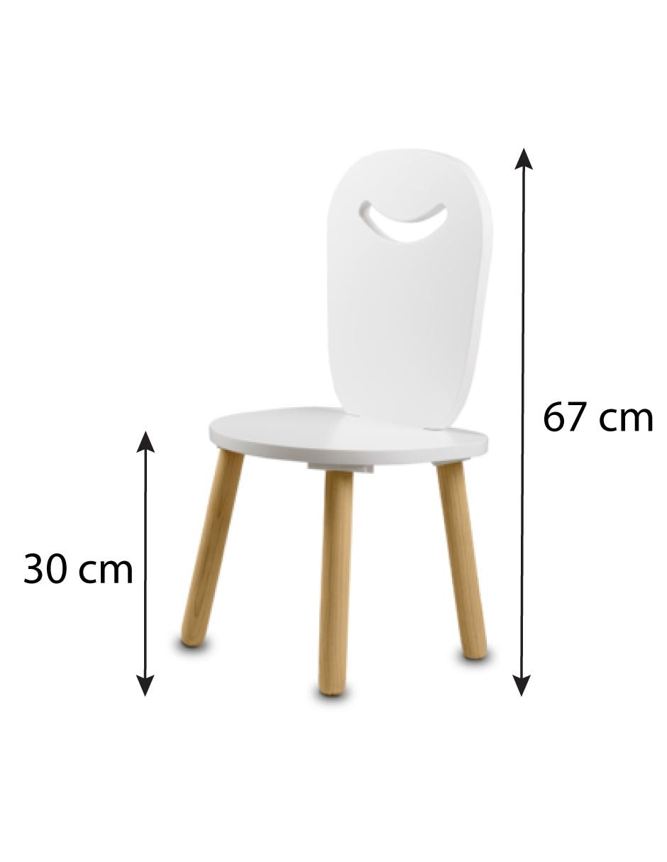 Silla infantil Montessori de madera 2