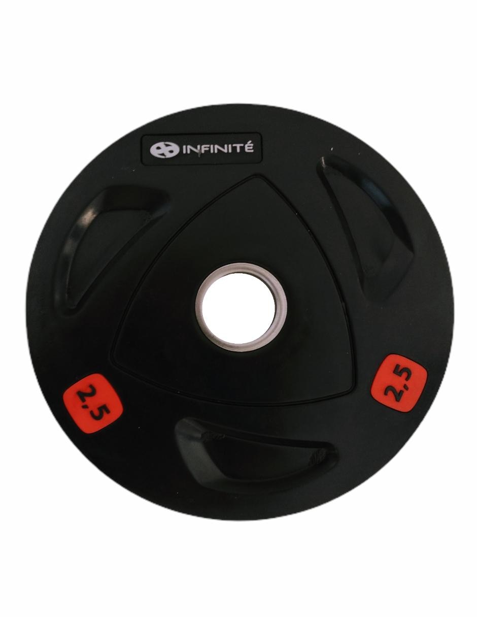Par de Discos Infinité de Goma 2.5 kg 28 mm. Mod. IF-28/2