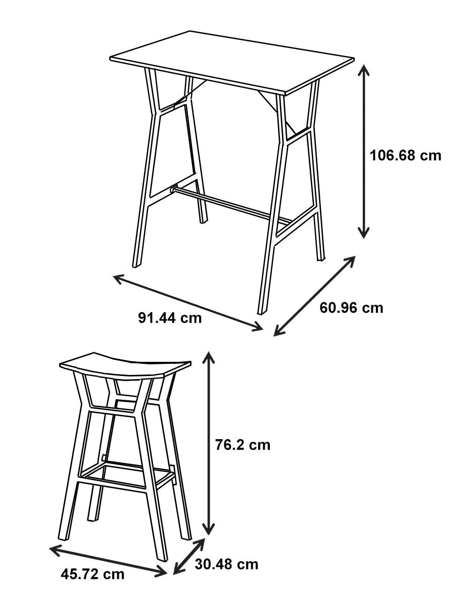 Antecomedor Coaster para 2 personas